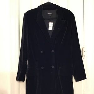 Velvet blazer dress